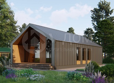 Проект каркасного дома барнхаус